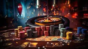 Live blackjack hand in progress showing player cards, dealer hand, balance, and chat interaction